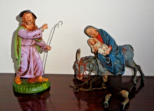 Antico presepe statuina - antico,