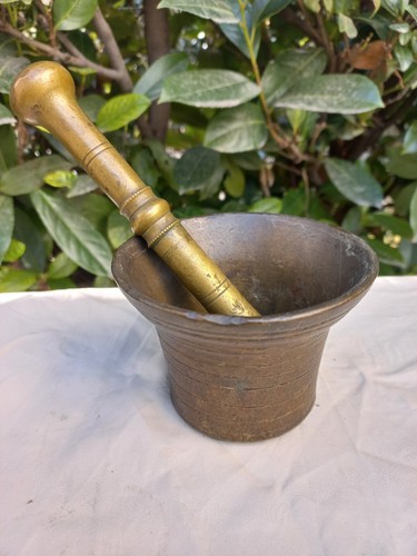 Mortaio antico bronzo - antico,