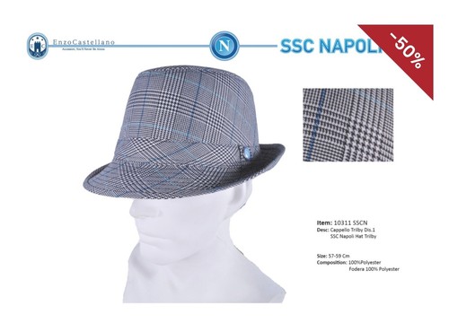 Cappello trilby ssc napoli - cappello,