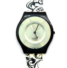 NUOVO Swatch Skin Watch INK DROPS SFB131 nel 2004 collezione lusso + custodia e documenti