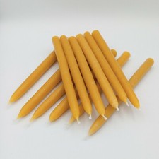 Candela con cera d'api 2cm alta 25cm 60/65grammi pacchetto 12 candele cera d'api