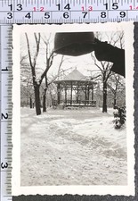 Foto BW militare epoca WW2 istantanea Charleroi Park Belgio 1944 veduta