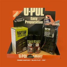RAPTOR 1K  - KIT - 1 - PRIMER IGNIFUGO  + 1 SPRAY FLAT BLACK - RESISTE 1000°