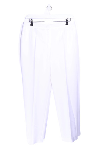 Pantaloni stoffa donna bianco - pantaloni,