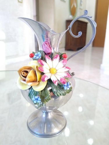 Anfora peltro ars labor fiori - anfora,
