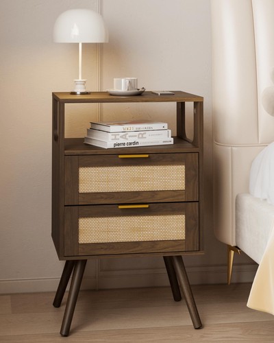 Comodino casale joonee rattan - comodino,