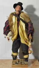 Pastore per presepe napoletano - Venditore - Terracotta stoffa, 40 cm XX sec.