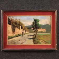 Italian landscape signed oil