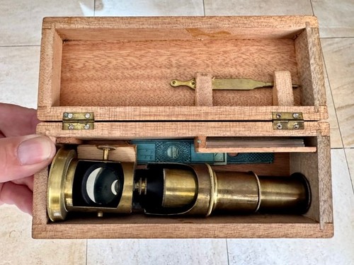 Vintage microscopio tasca - vintage,