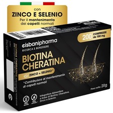 Biotina Cheratina - Integratore Capelli e Rinforzante per Unghie, con Zinco