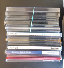 custodie per cd dvd usati 18 pz. slim e fat