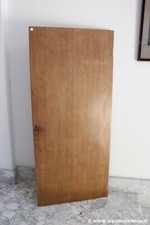  ANTA DI ARMADIO VINTAGE SPORTELLO D'EPOCA IN LEGNO H cm 148 - PANNELLO ANNI 50