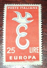 FRANCOBOLLO ITALIA 25 LIRE