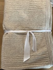 Copripiumino intero/regina West olmo cotone nuvola jersey avena righe lineari