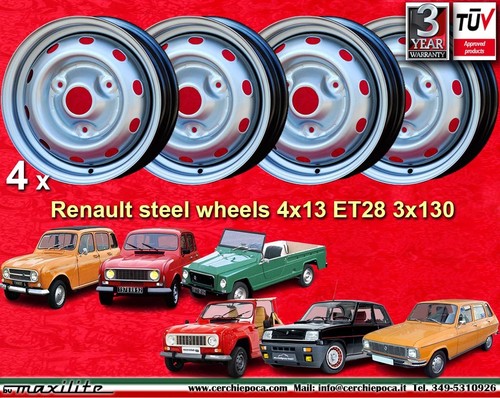 Cerchi acciaio renault r5 - cerchi, r4