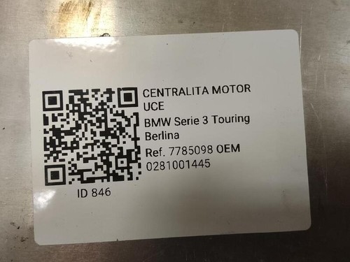 0281001445 centralina motore