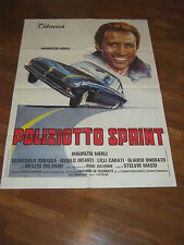 MANIFESTO,POLIZIOTTO SPRINT AUTO CAR MERLI MASSI MANIFESTO FERRARI 250 GT 1962