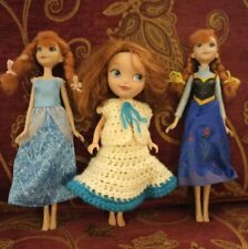 Lotto 3 Bambole Principesse Disney, 2 Bambole Anna Frozen ed 1 Sofia Mattel