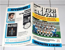 Rivista I TUOI CAMPIONI Poster gigante JUVENTUS 1986-87 Super poster 64x88