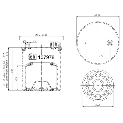 Molla pneumatica febi bilstein - molla,