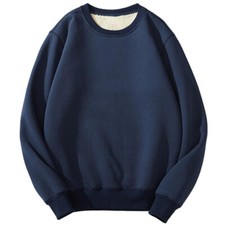 Uomo Falsa Pelliccia Pullover