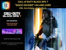 Call of Duty BLACK OPS 7: "DISCO SOLOIER", scheda telefonica esclusiva, tutta la piattaforma.
