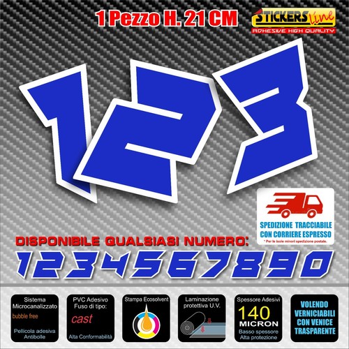 Adesivi numeri gara - , m10
