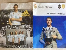 CRISTIANO RONALDO PROGRAMMA CALCIO REAL MADRID - VALENCIA POSTER SUPERCOPPA BALE