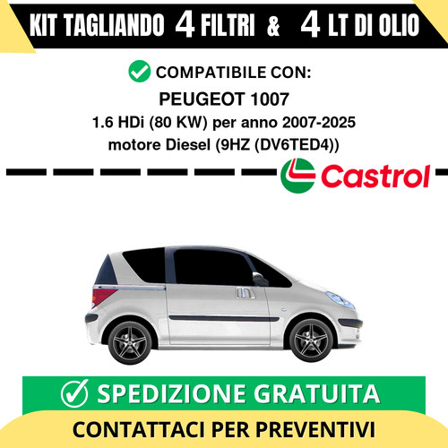 Tagliando per peugeot 1007 - tagliando,