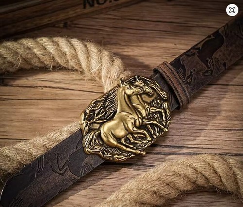 Cintura western marrone scuro