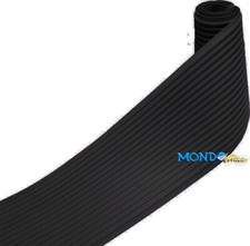 PROFILO PER GOMMONE RIGATO 110x3mm NERO GOMMA PIATTINA PREZZO AL METRO