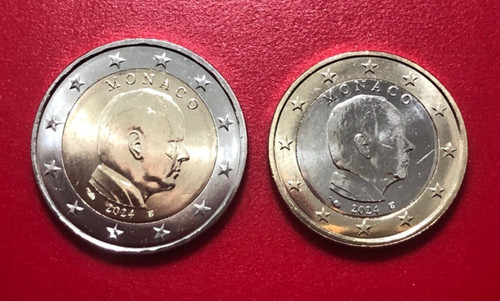 Monaco euro 2024 unc - monaco,