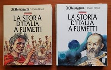 Enzo Biagi - LA STORIA D’ITALIA A FUMETTI - Il Messaggero, 1992. 2 Vol Completa 
