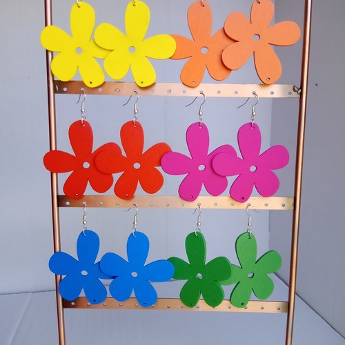Orecchini grandi fiori stile