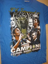 T-SHIRT MAGLIETTA TAGLIA XL JUNIOR FC INTER CAMPIONI D'EUROPA MADRID 22/05/2010