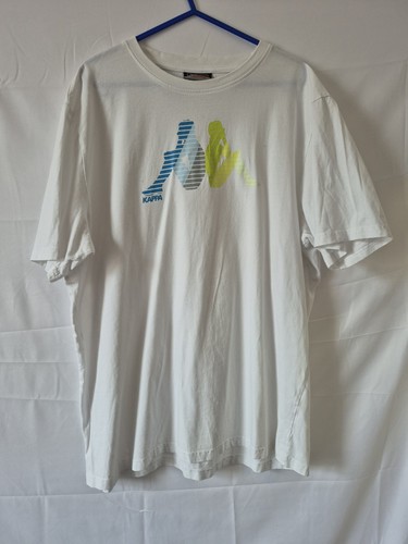 Shirt uomo kappa bianca logo - t-shirt,