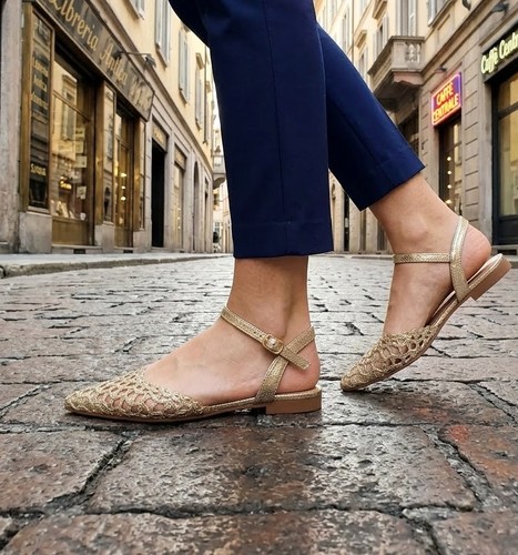 Ballerine oro renato - ballerine, balestra