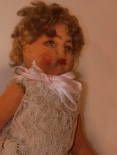  Bambola bambina in feltro stile Lenci anni '30 