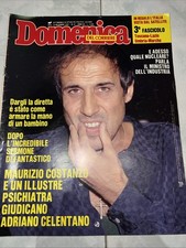 RIVISTA DOMENICA DEL CORRIERE 1987 N. 47. ADRIANO CELENTANO, MAURIZIO COSTANZO.