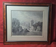 Disegno Antico. bel disegno inglese,metà '800;cm 20x25;cornice 32x37