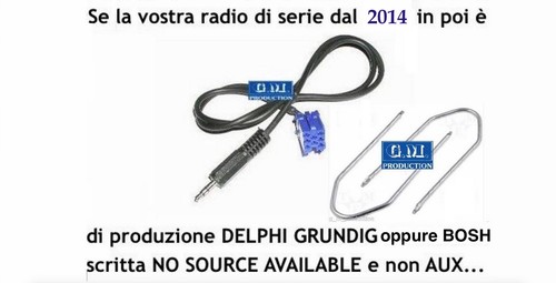 Cavo aux kit lancia - aux, ypsilon