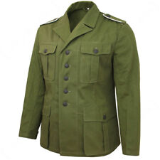 WW2 German Army DAK Tunic- Repro Shirt Top Jacket Soldier Uniform Mens All Sizes