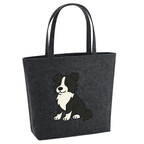 Shopper feltro border - in,