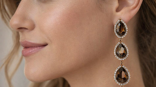 Orecchini lunghi ottone - lunghi,