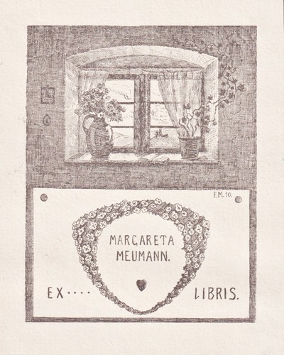 Exlibris friedrich meumann - exlibris,