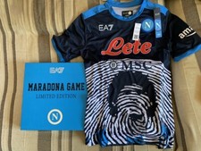 MAGLIA EA7 ARMANI L NAPOLI MARADONA EDIZIONE LIMITATA BOX #810 CHAMPIONS 23 NO FAKE