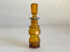 1950's Vintage Italiano Ambra Vetro Decanter,Profumo Bottiglia,Collezionisti