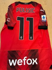 Maglia Milan 2023-24 home match worn issued Pulisic serie a trikot stock pro