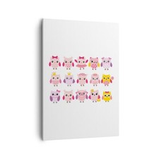 Quadro su Tela 50x70cm Gufo