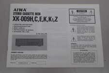 Org aiwa 009h k - org., xk-009h,c,e,k,k1,z
